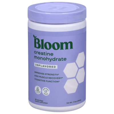 Bloom Nutrition Creatine Unflavored - 7.3 oz - Image 2