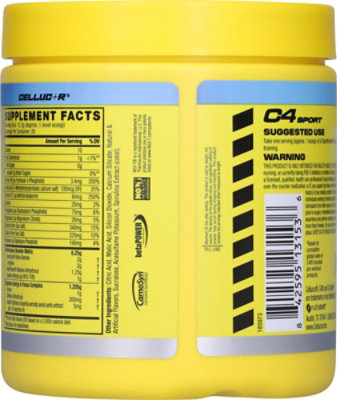 Cellucor C4 Sport Preworkout Powder Icy Blue Razz - 8.6 oz - Image 4