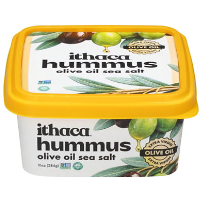 Ithaca Cold Crafted Olive Oil Sea Salt Hummus - 10 OZ - Image 1