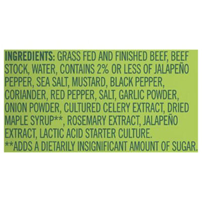 Good Warrior Beef Stick Jalapeno 8ct - 8-1 oz - Image 4