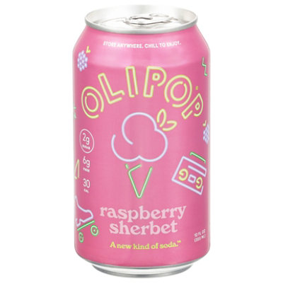 Olipop Soda Preb Raspberry Sherbet - 12 FZ - Image 2