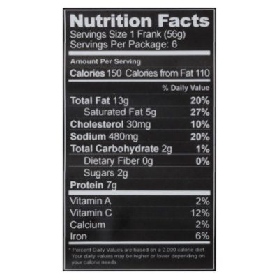 Mmiller's The Standard Beef Franks 12oz - 12 OZ - Image 3