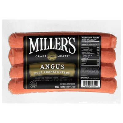 Millers Angus Beef Franks 12oz - 12 OZ - Image 2