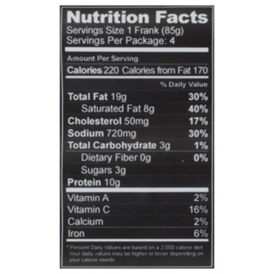 Miller's The Colossal Beef Franks 12oz - 12 OZ - Image 3