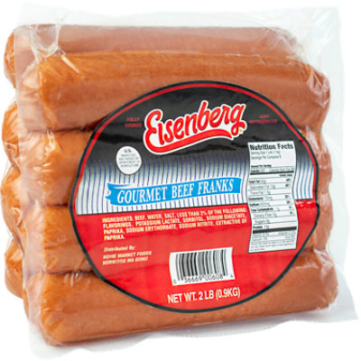 Eisenberg Gourmet Beef Hot Dogs - 32 OZ - Image 1