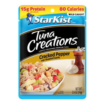 Starkist 2.6oz Tuna Creation Cracked Pepper With Roasted Garlic Pouch - 2.6 oz - Image 1