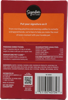 Signature Pet Care Cat Puree Snacks Chicken 2 Oz - 2 oz - Image 4