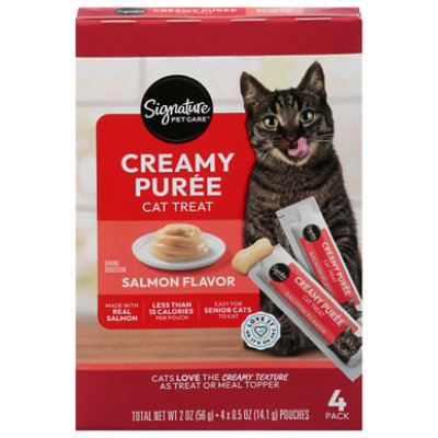 Signature Pet Care Cat Puree Snacks Salmon 2 Oz - 2 oz - Image 1