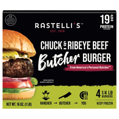 Rastelli's Angus Beef Chuck & Ribeye Burger 16oz - 16 OZ - Image 2
