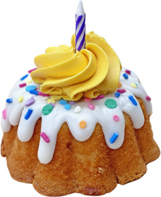 Vanilla Birthday Mini Bundt Cake - EA - Image 1