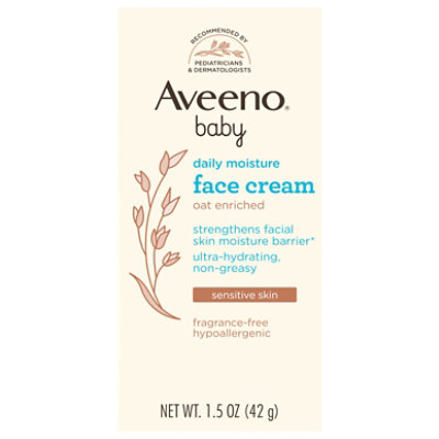 Aveeno Baby Daily Moisture Face Cream For Sensitive Skin, 1.5 Oz - 1.5 oz - Image 2