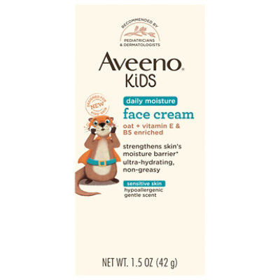 Aveeno Kids Daily Moisture Face Cream For Sensitive Skin, 1.5 Oz - 1.5 oz - Image 2