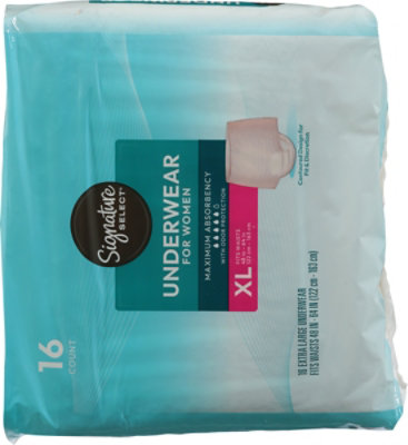 Signature Select Women's Protective Underwear X-large 16 Ct - 16 ct - Image 4