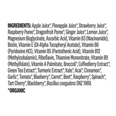 Suja Raspberry Ginger Magnesium Multivitamin Shot - 2 FZ - Image 4