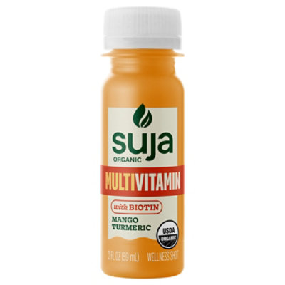 Suja Multivitamin Mango Turmeric Shot - 2 FZ - Image 1