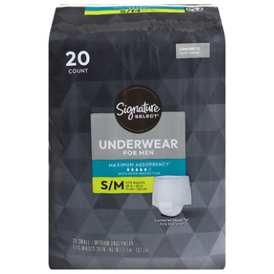 Signature Select Men's Protective Underwear S/m 20 Ct - 20 ct - Image 2