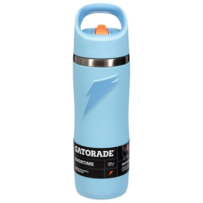 Gatorade Straw Cap Stainless Bottle Blue 22 Fl Oz - 1.105 lb - Image 1