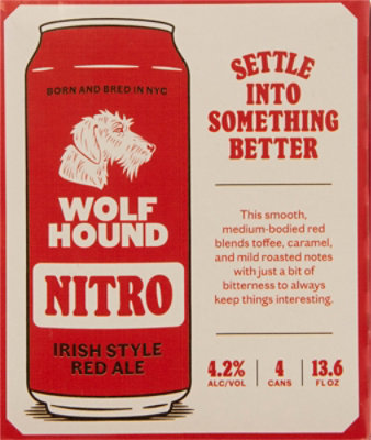 Wolfhound Nitro Irish Red Ale In Cans - 4-14.9 FZ - Image 3