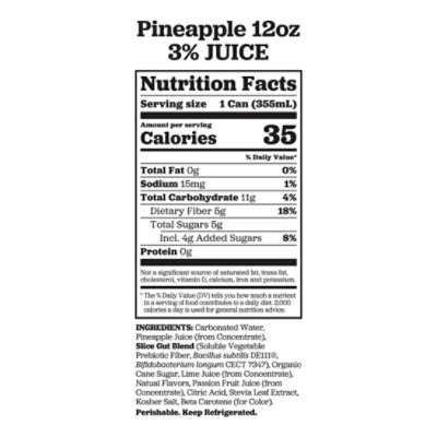 Slice Pineapple Healthy Soda 12 Fz - 12 FZ - Image 4