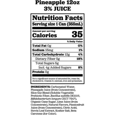 Slice Pineapple Healthy Soda Can - 12 Fl. Oz. - Image 5