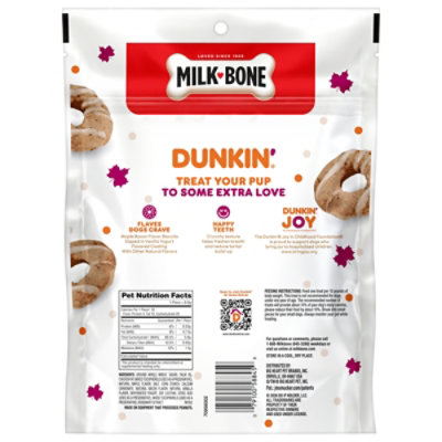 Milk-bone 8 Ounce Dunkin Donut Maple Bacon Flavor Vanilla Dipped Dog Treat Each - 8 oz - Image 7