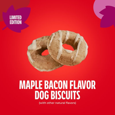 Milk-bone 8 Ounce Dunkin Donut Maple Bacon Flavor Vanilla Dipped Dog Treat Each - 8 oz - Image 2