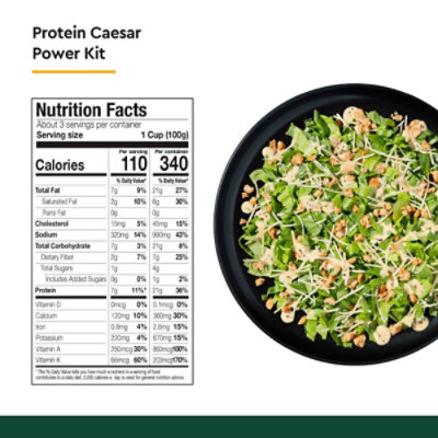 Taylor Farms Protein Caesar Chopped Salad Kit - 10.95OZ - Image 2
