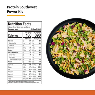 Taylor Farms Protein Southwest Chopped Salad Kit - 10.9 OZ - Image 2