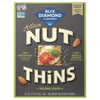 Blue Diamond Nut Thins Sesame Seed 3.75oz - 3.75 oz - Image 2