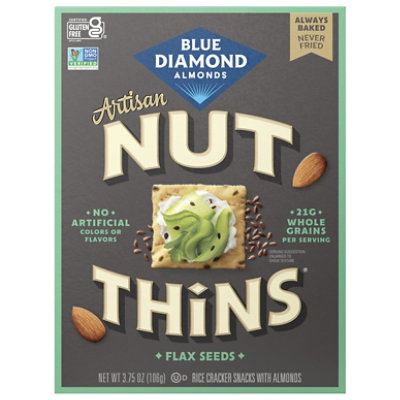 Blue Diamond Nut Thins Flax Seed 3.75oz - 3.75 oz - Image 2