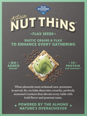 Blue Diamond Nut Thins Flax Seed 3.75oz - 3.75 oz - Image 5