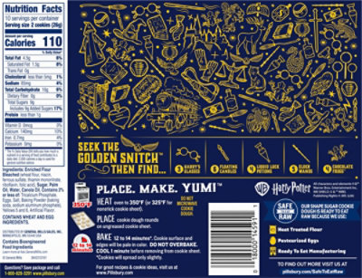 Pillsbury Harry Potter Shape Sugar Cookie Dough 20 Count - 9.1 oz - Image 4