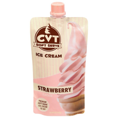 Cvt Soft Serve Ice Cream Strawberry - 6 oz - Image 1