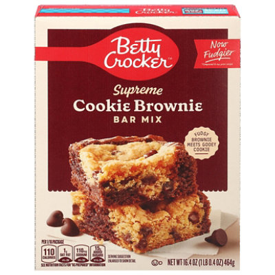 Betty Crocker Supreme Cookie Brownie Bars Mix - 16.4 oz - Image 4
