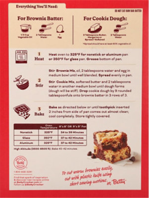 Betty Crocker Supreme Cookie Brownie Bars Mix - 16.4 oz - Image 7