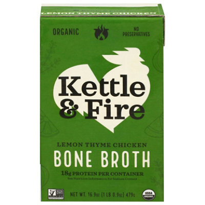 Kettle And Fire Bone Broth Chicken Lemon Thyme - 16.9 oz - Image 2