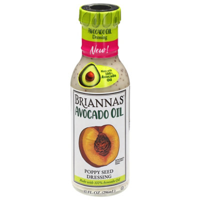 Briannas Dressing Avocado Oil Poppy Seed - 10 fl oz - Image 1