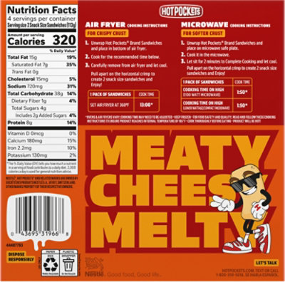 Hot Pockets Snack Breaks Nacho Beef & Cheese  16 Oz, 4 Count - 16 OZ - Image 5