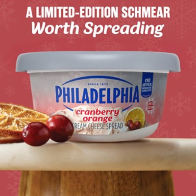 Philadelphia Cranberry Orange Flavored Cream Cheese Spread, 7.5 Oz Tub - 7.5 oz - Image 2