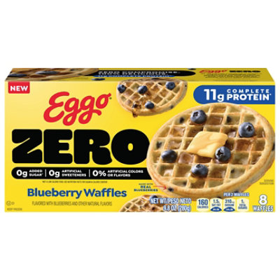 Kellogg's Eggo Waffles Blueberry Zero 9.8oz - 9.8 oz - Image 1