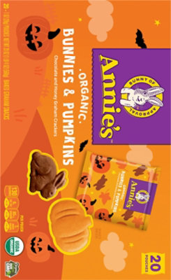 Annie's Organic Chocolate And Honey Bunnies And Pumpkins Grahams 20 Count - 20 oz - Image 6