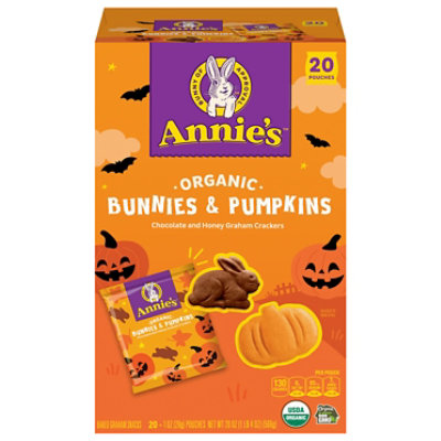 Annie's Organic Chocolate And Honey Bunnies And Pumpkins Grahams 20 Count - 20 oz - Image 1