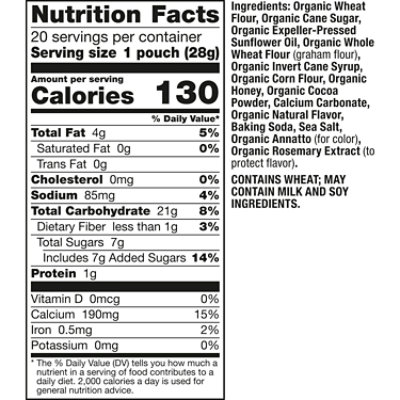 Annie's Organic Chocolate And Honey Bunnies And Pumpkins Grahams 20 Count - 20 oz - Image 5