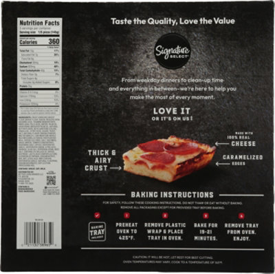 S Sel Detroit Style Pepperoni Pizza - 26.6 oz - Image 5