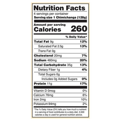 Chimichanga, Signature, Shredded Steak And Cheese, 5/4/4.50 Oz - 18 oz - Image 3