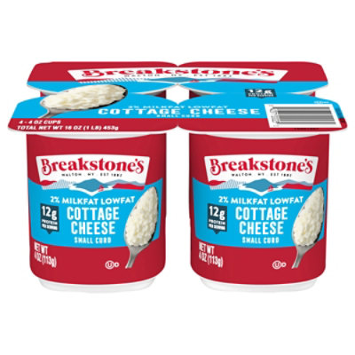 Breakstones Small Curd Milkfat Min Cottage Cheese 16 Oz - 4-4 OZ - Image 1