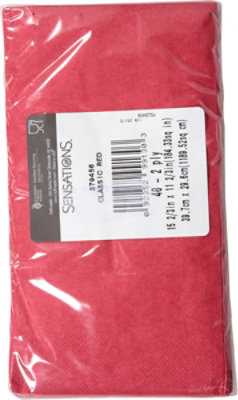 S Sel Red Dinner Naps - 40 ct - Image 3