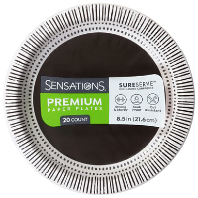 S Sel Monochrome Dinner Plates - 20 ct - Image 1
