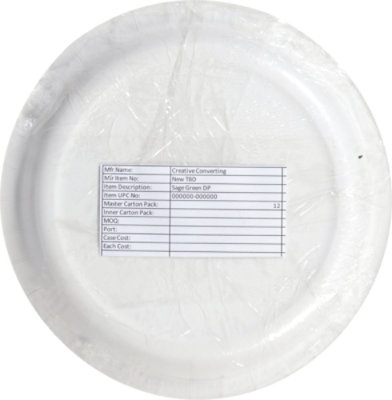 S Sel Sage Green Dinner Plates - 20 ct - Image 3