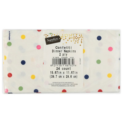 S Sel Confetti Dinner Naps - 24 ct - Image 2